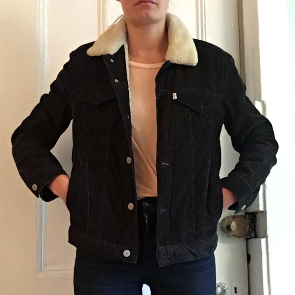 Corduroy Levi Sherpa trucker Jacket